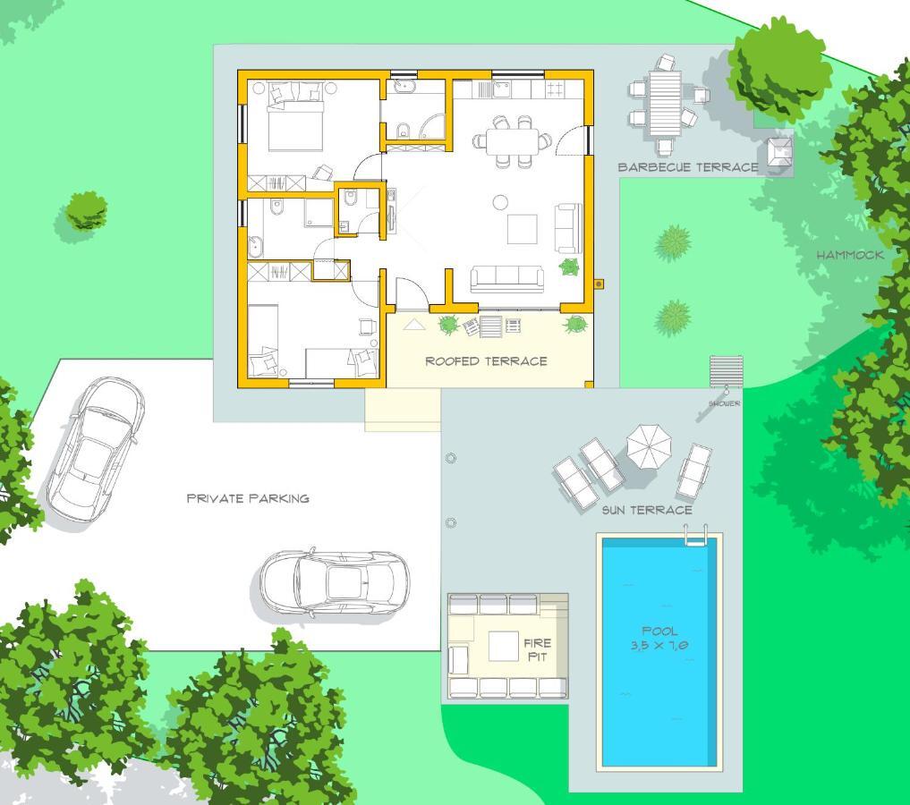 Villa Tara à Pavicini Extérieur photo